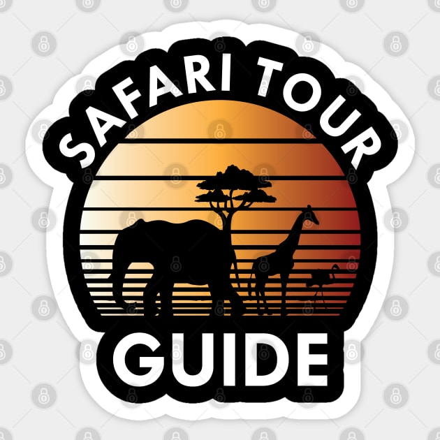 Safari Tour Guide Sticker by KC Happy Shop